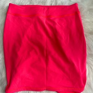 Bright pink tennis skirt from Lululemon